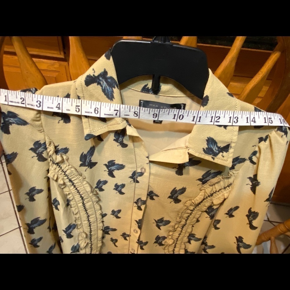 Max Studio London Dress Midi Dress. Bird Printed - Picture 11 of 13